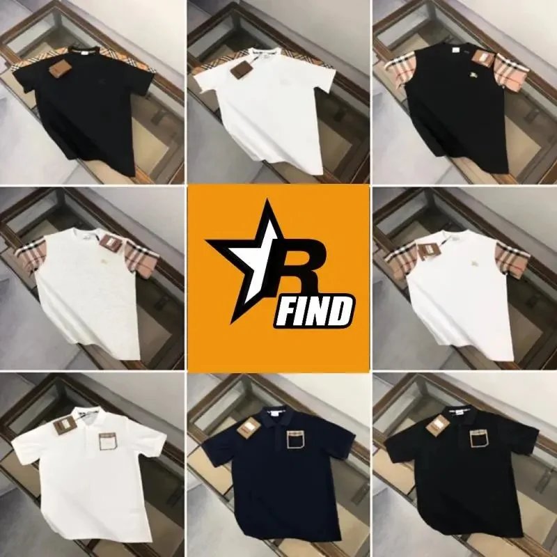 Burberry simple and fashionable T-shirt.-- T-shirt.