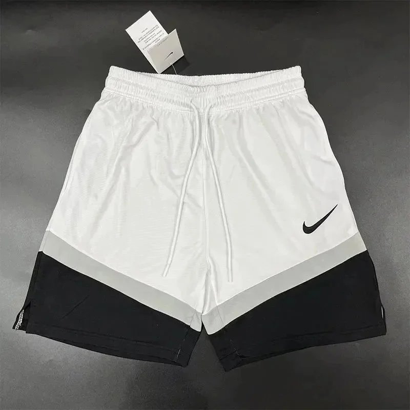 Nike Dri-FIT White and Black Shorts