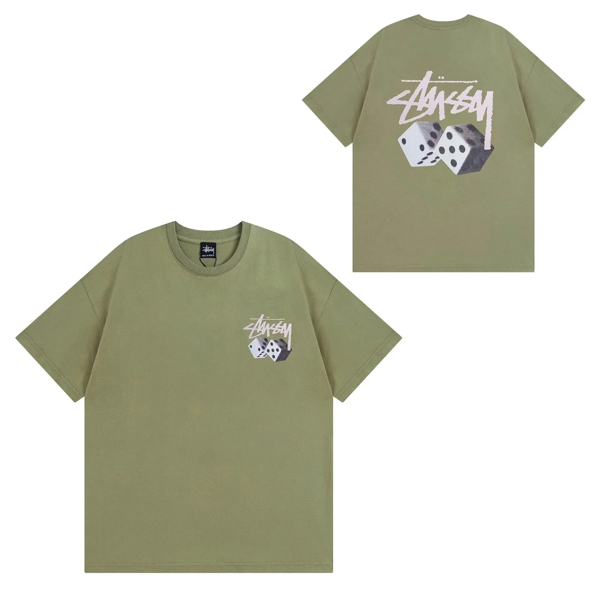Stussy Dice Olive T-