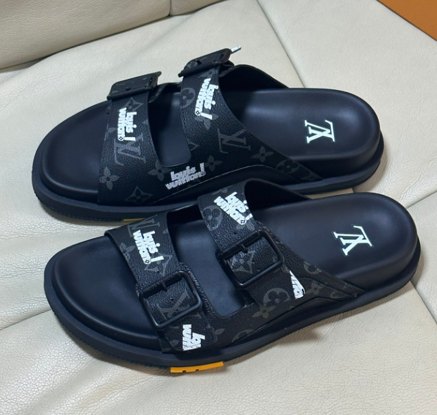 Louis Vuitton Black Slides