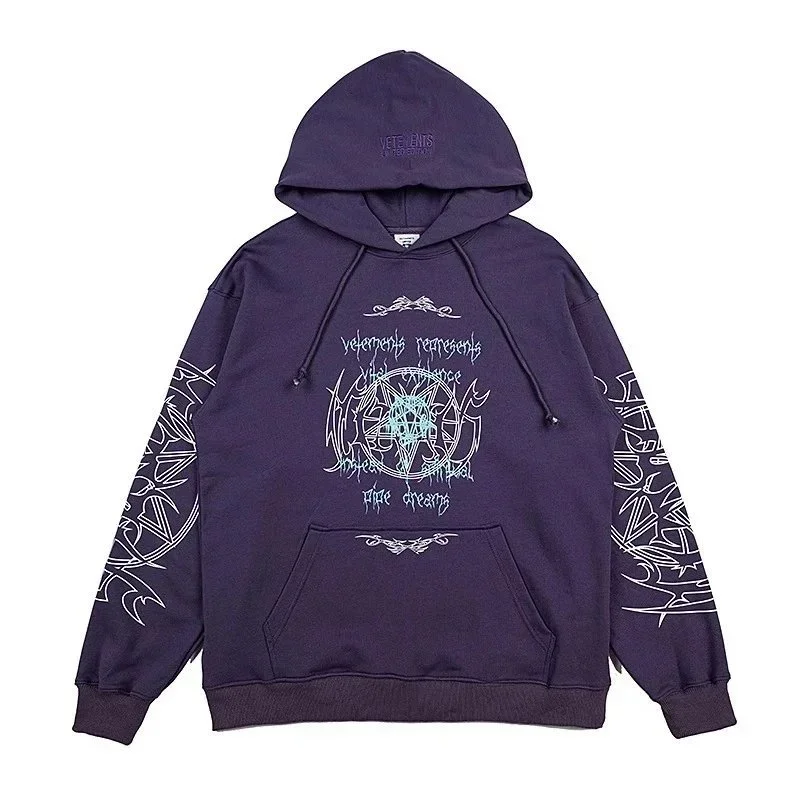 Vetements Purple Hoo