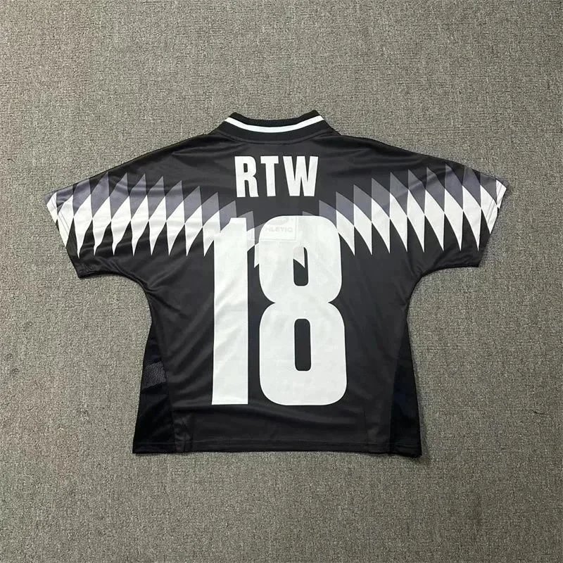 Cruyff Classic Black White Red Yellow Blue Retro Football Jersey