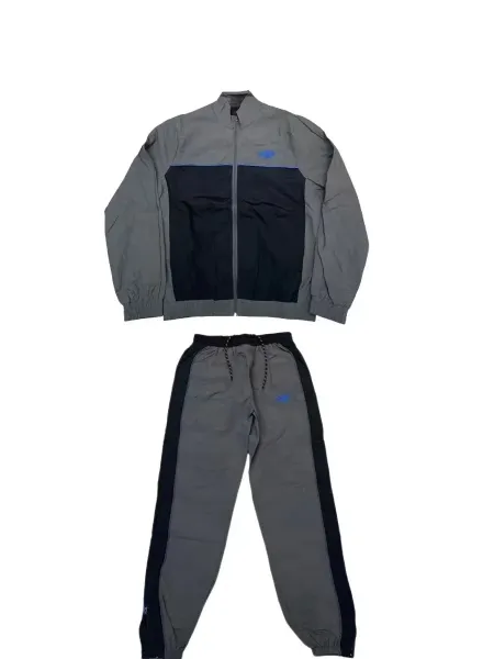 Design Color-Block Hoodie and Sweatpants Set Black / Gray - 10