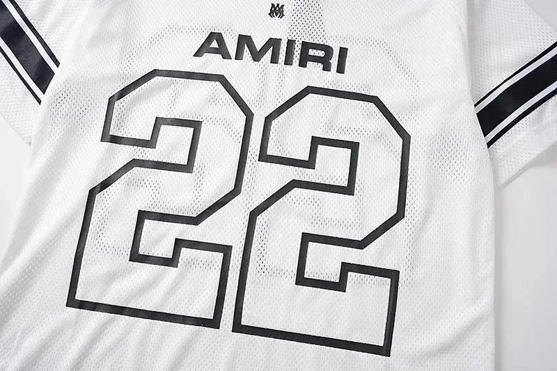 Amiri 22 White Graphic Jersey Set
