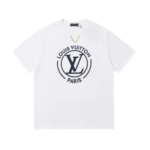 Louis Vuitton Circle Logo White T-Shirt - 1