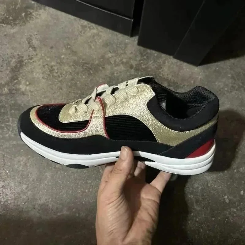 Chanel Gold Sneakers