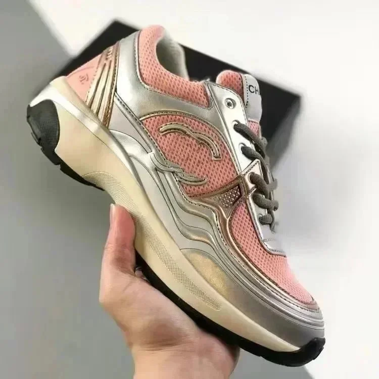 Chanel Pink Sneakers