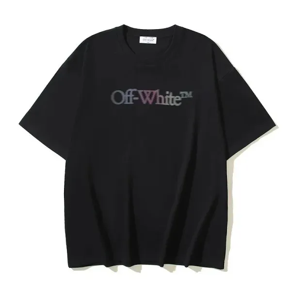 Off-White™ Logo Print Oversized T-Shirt Black - 1