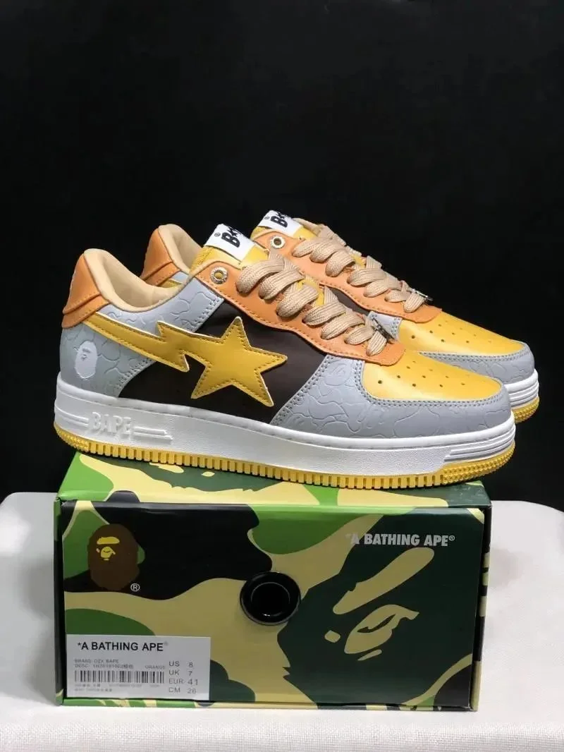BAPE STA Orange Snea