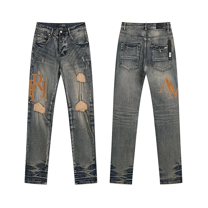 Amiri Distressed Blu