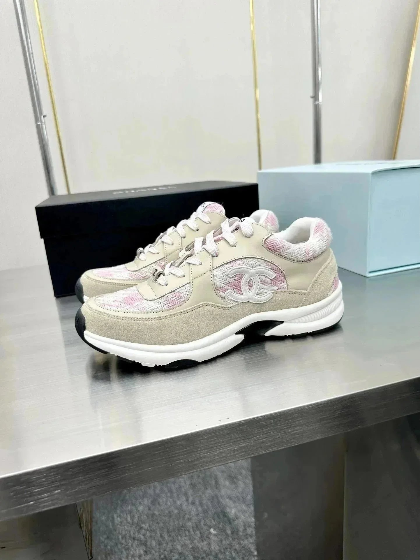 Chanel Beige Sneakers