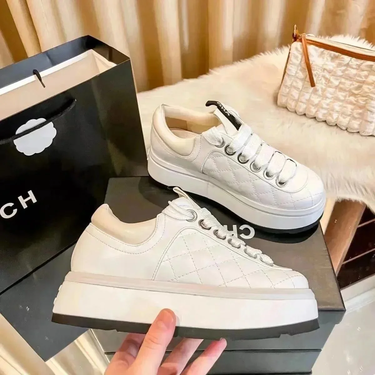Chanel White Sneaker
