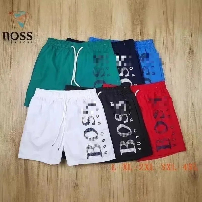 Hugo Boss Swim Trunks Navy Green Trim Sport