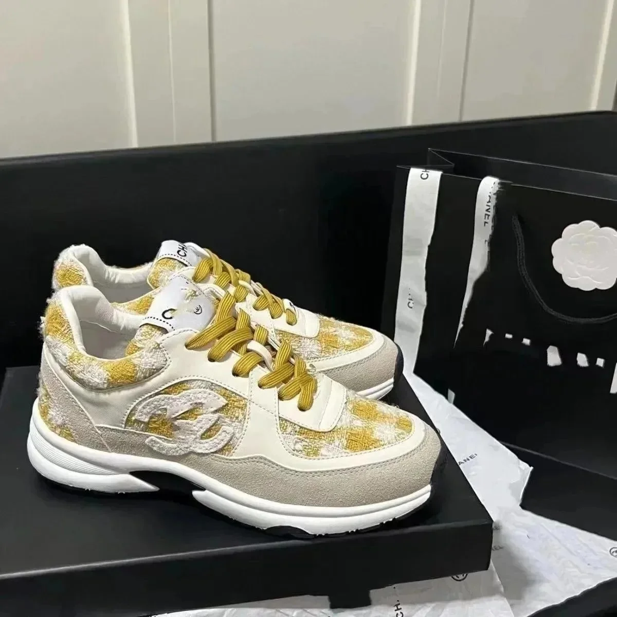 Chanel Yellow Sneake