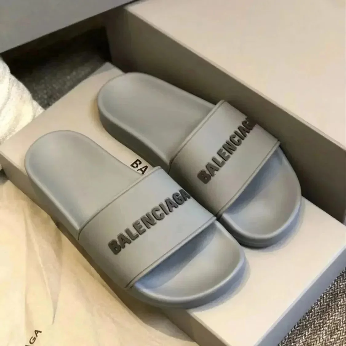 Balenciaga Grey Slid