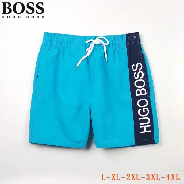 Hugo Boss Swim Shorts Red with Black Panels and White Stripes Swimwear - 29
