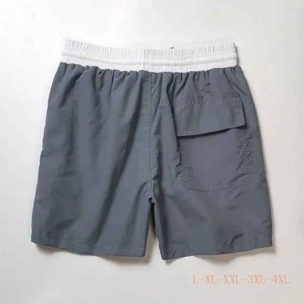 Hugo Boss Swim Shorts Red with Black Panels and White Stripes Swimwear - 7