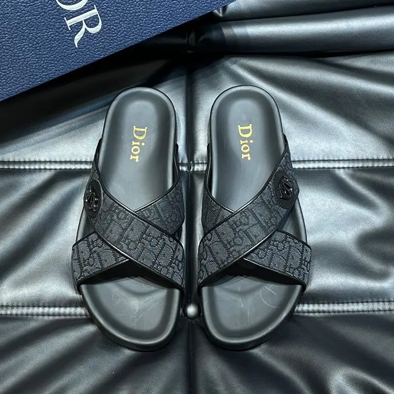 Dior Black Slides