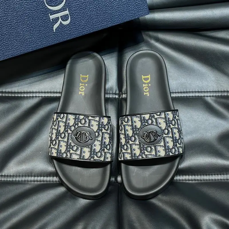 Dior Black Slides