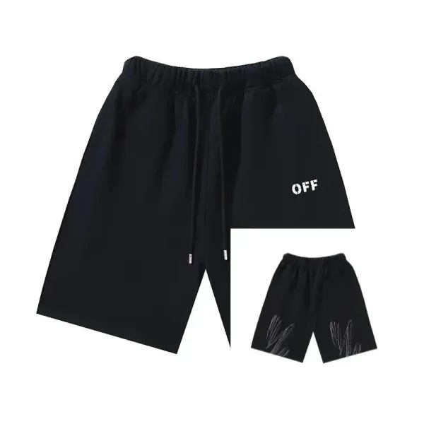 Off-White Logo Tape Shorts White - 10