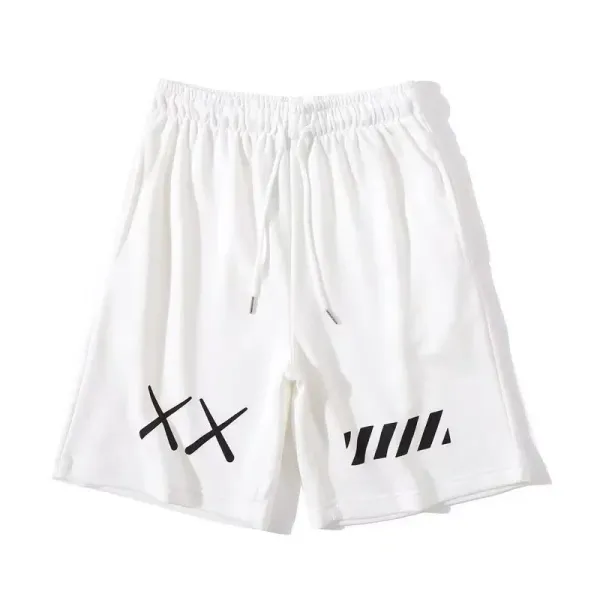 Off-White Logo Tape Shorts White - 12