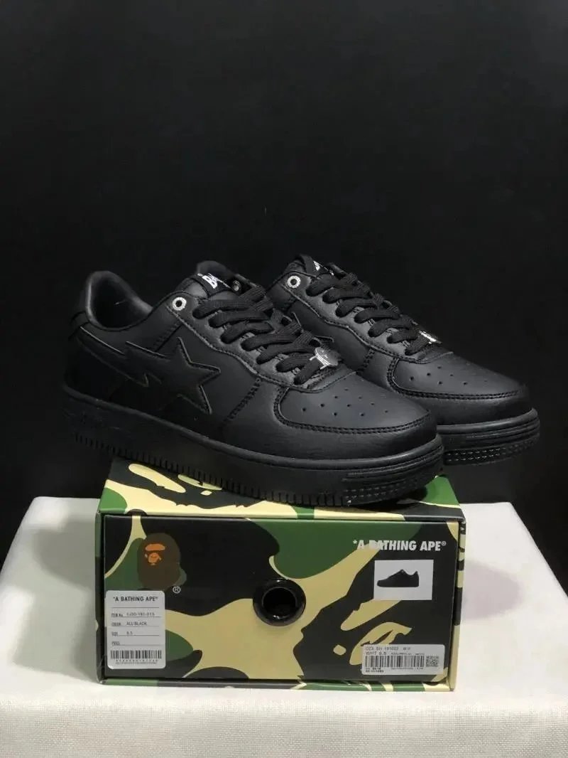 A Bathing Ape BAPE STA Black Sneakers
