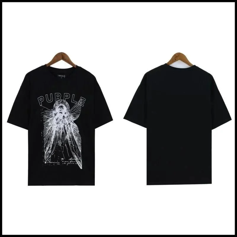 Purple Angel Black T