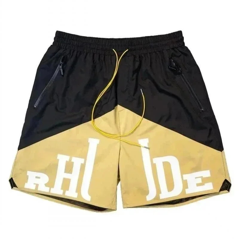 Rhude Black Yellow S
