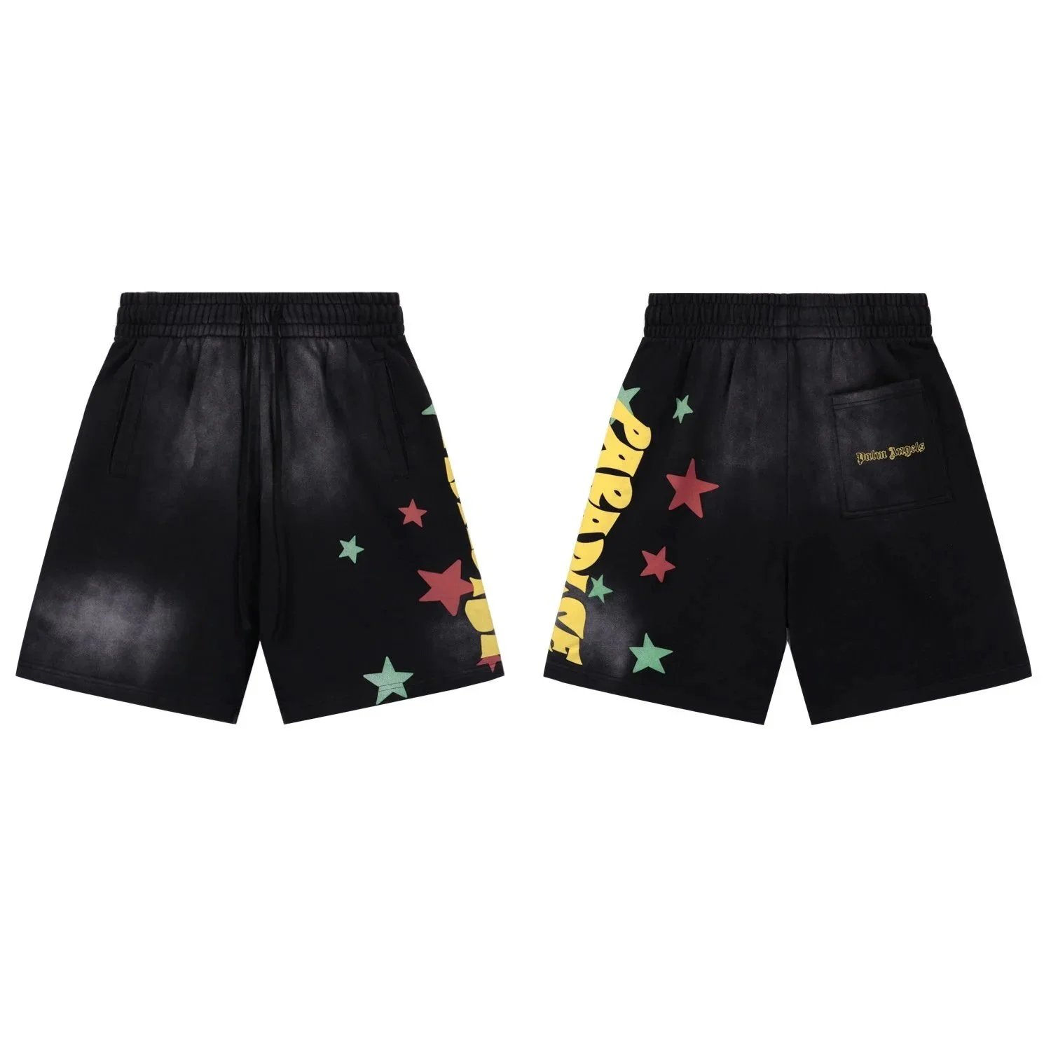 Palm Angels Black Shorts