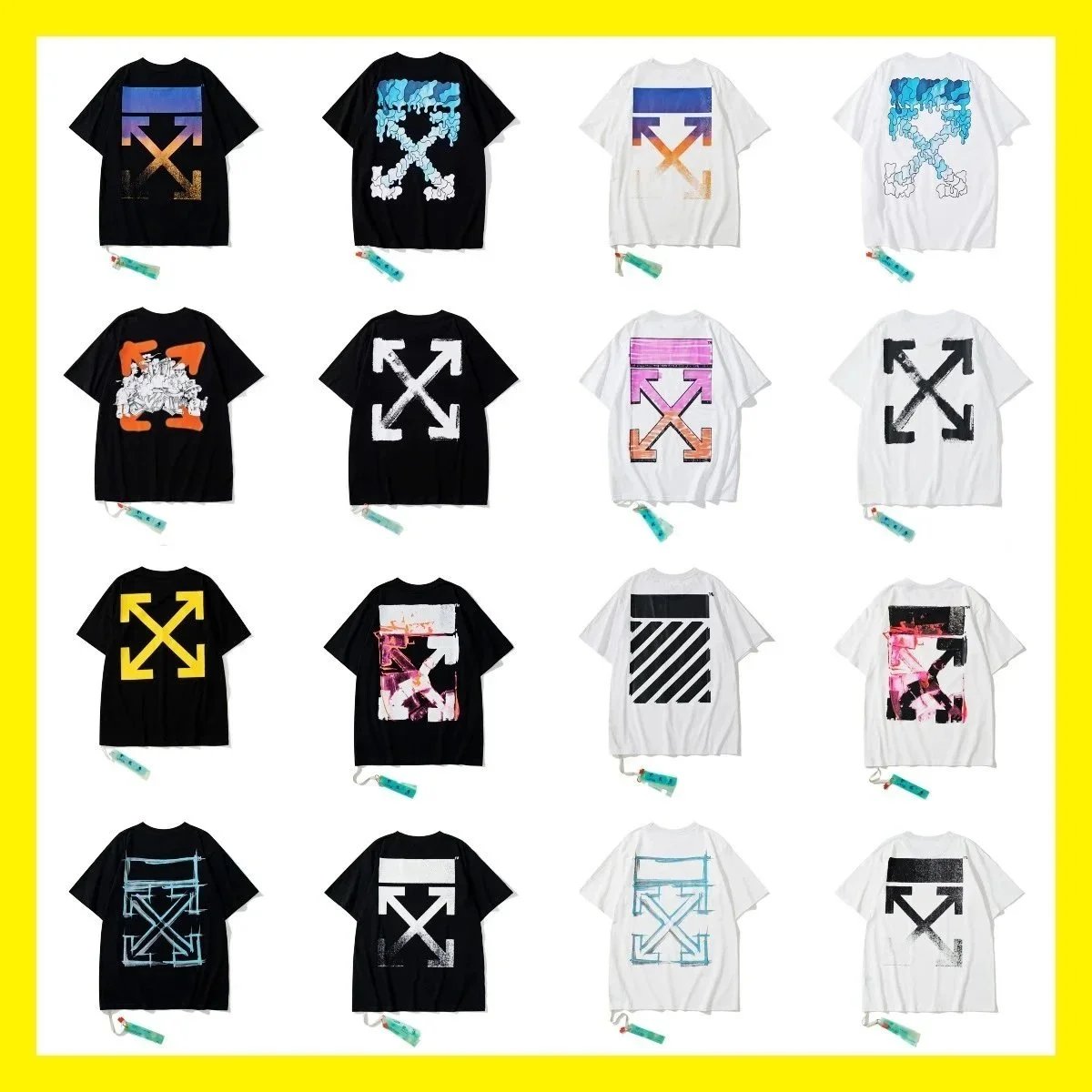 Off-White Virgil Abloh Arrows T-Shirt Men's Large White Short Sleeve Designer