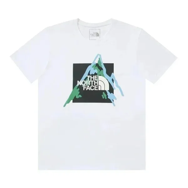 The North Face Mountain Logo Graphic T-Shirt White - 1