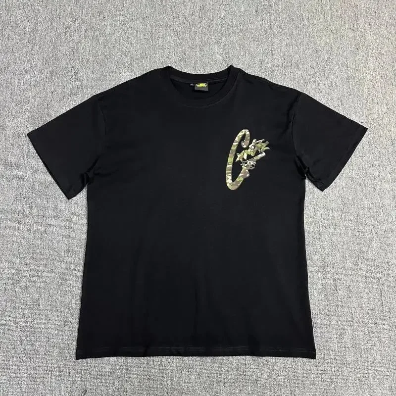 Camo Print Black T-S