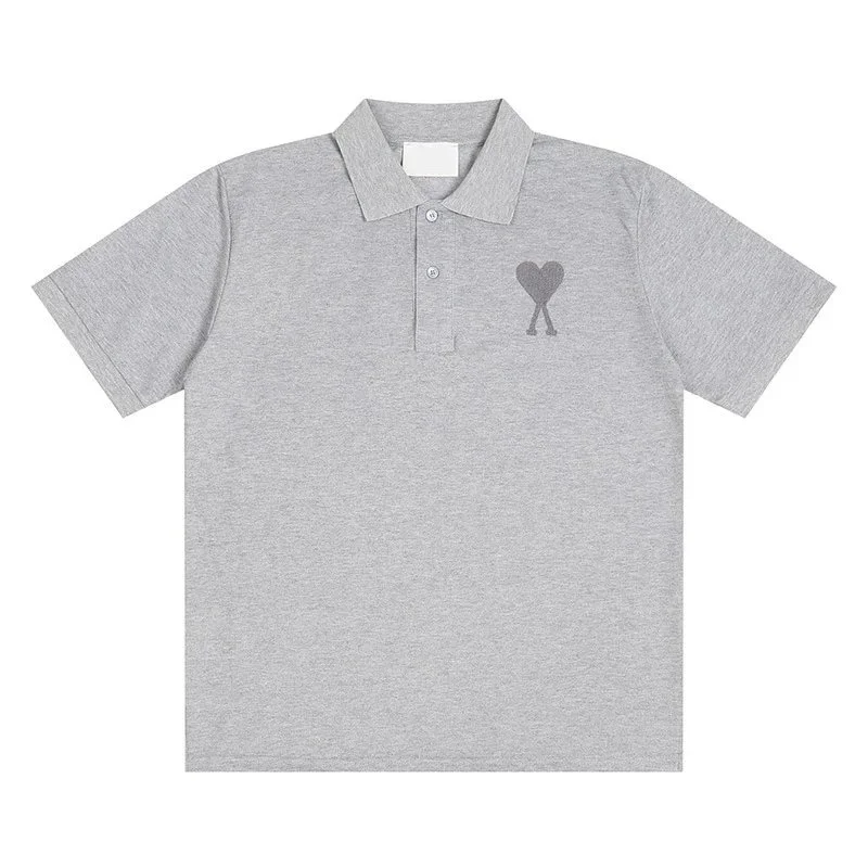 AM 100 Gray Polo T-S