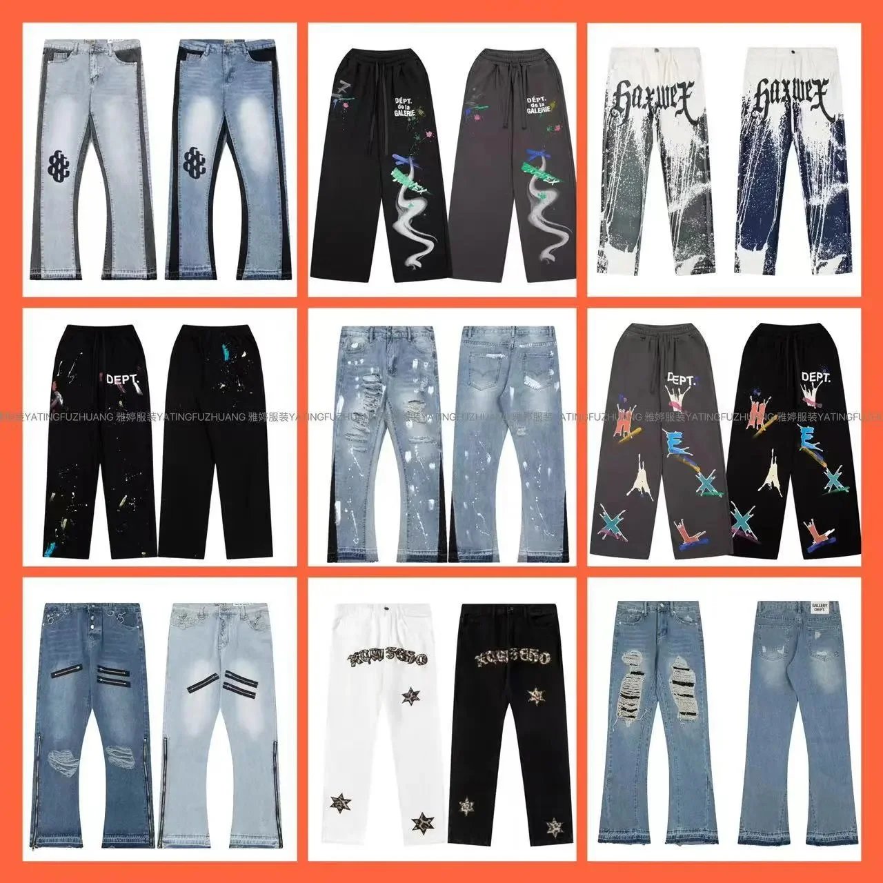 Revenge REVENGE HAND-BLEACHED DENIM