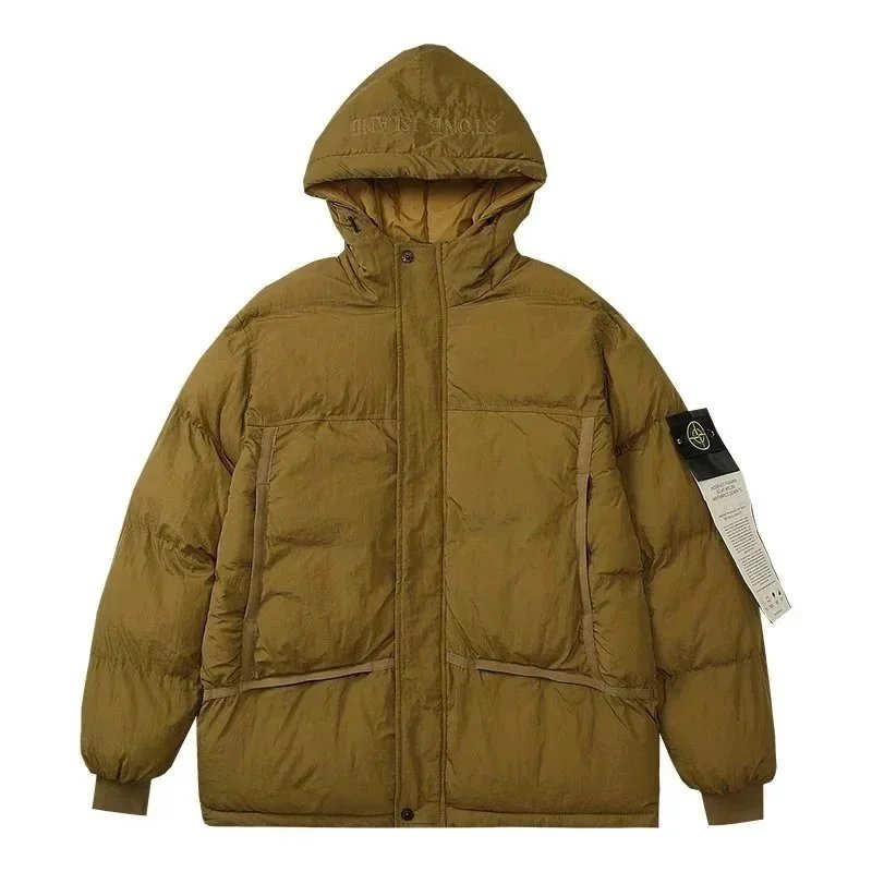 Stone Island Compass Logo Hooded Field Jacket Beige Black Olive Dark Gray Purple Off White White