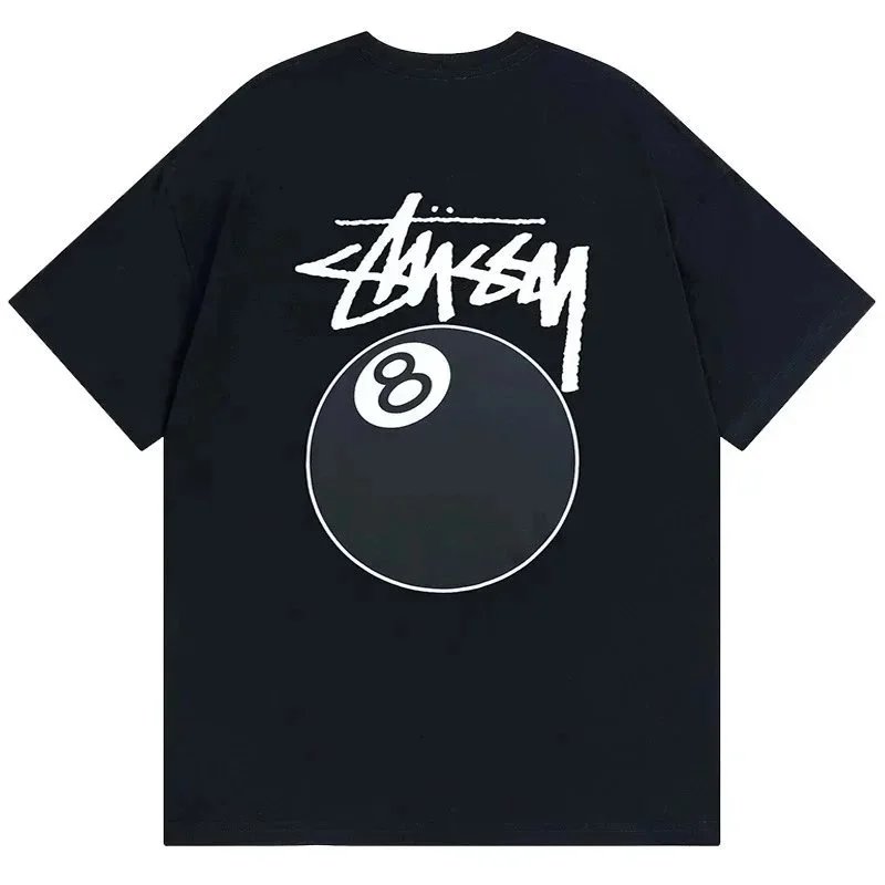 Stussy Dice Print Black Graphic T-Shirt
