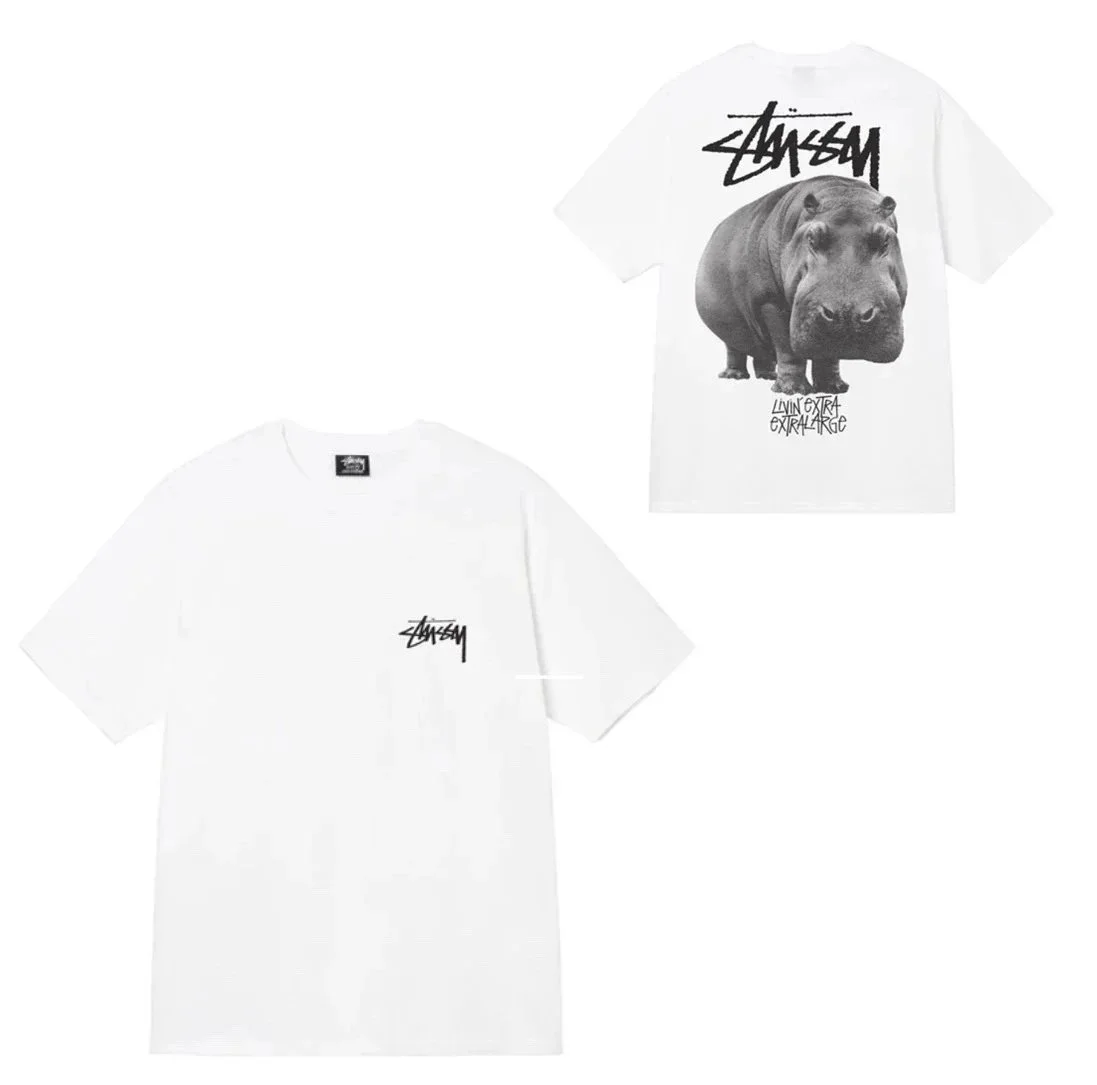 Stussy Hippo White T