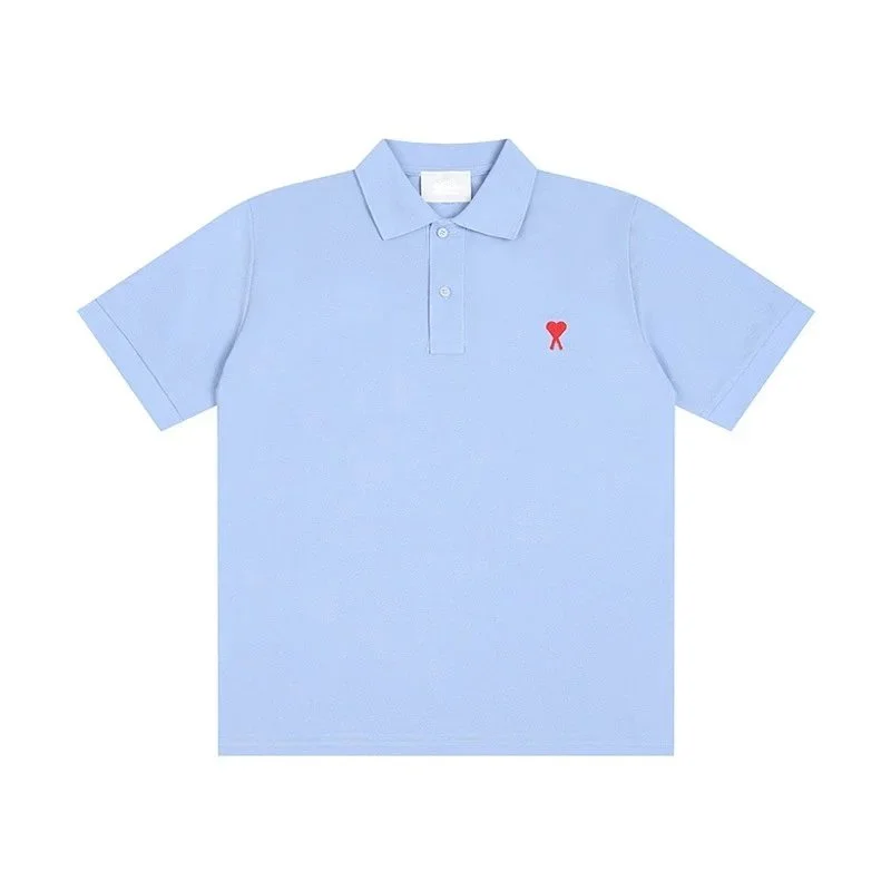 AMI Light Blue Polo 