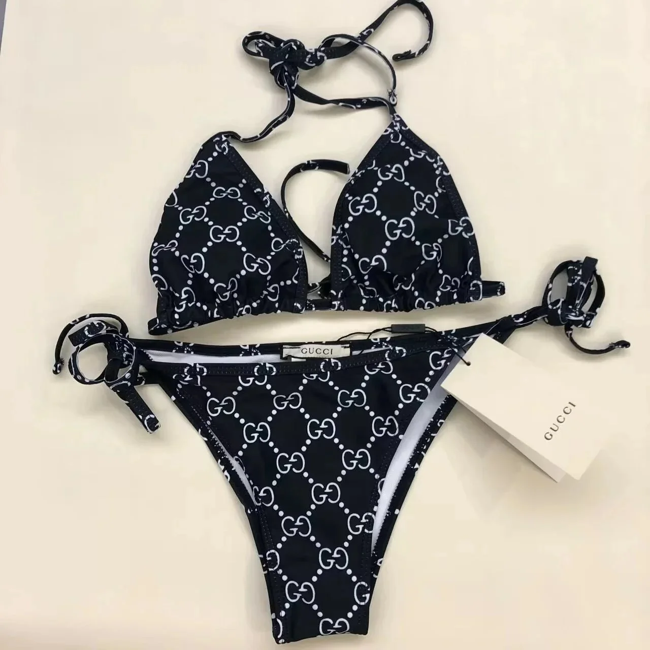 Gucci Black Bikini S