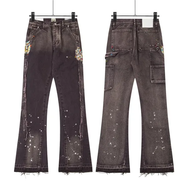 Gallery Dept Art On Denim Paint-Splatter Flared Jeans - 1
