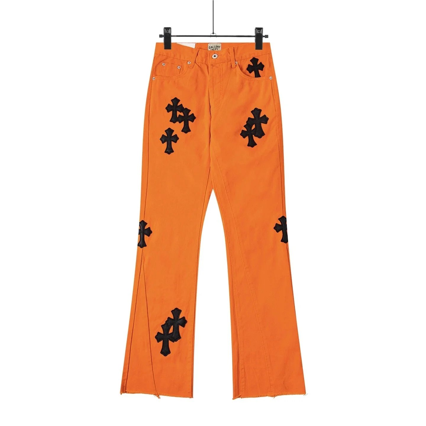 Gallery Dept Paint-Splatter Flared Black Jeans - 17