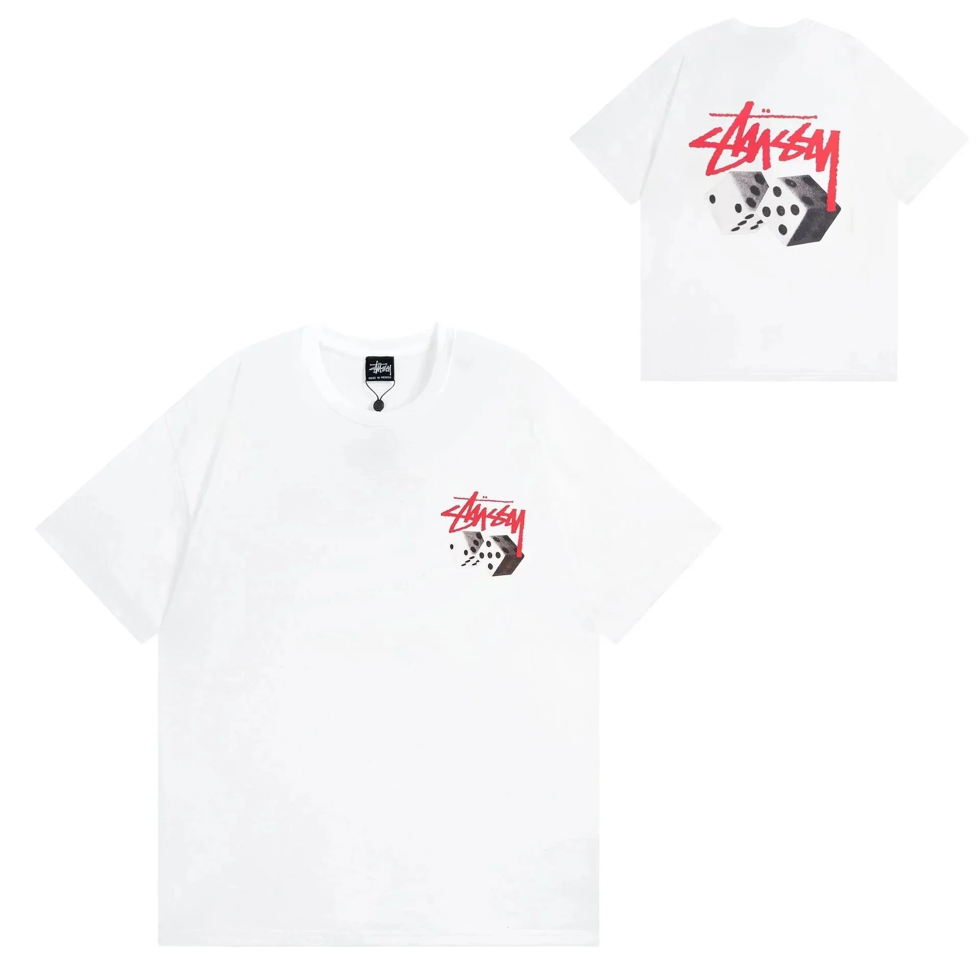 Stussy Dice White T-