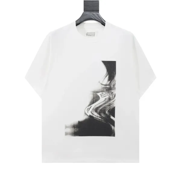 Maison Margiela Number Print White T-Shirt - 5