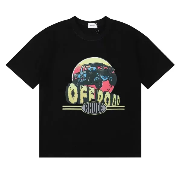 Rhude Off-Road Graphic Print White T-Shirt - 4