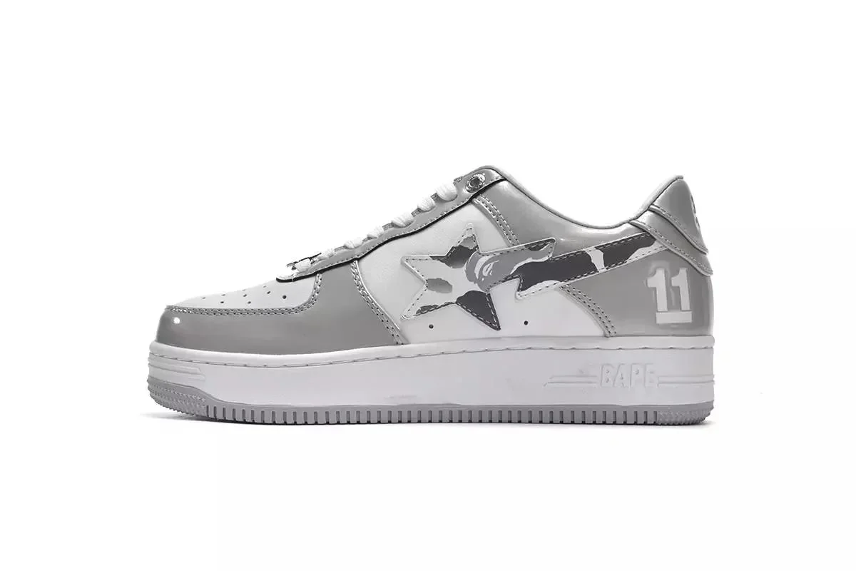 BAPE STA Silver Snea