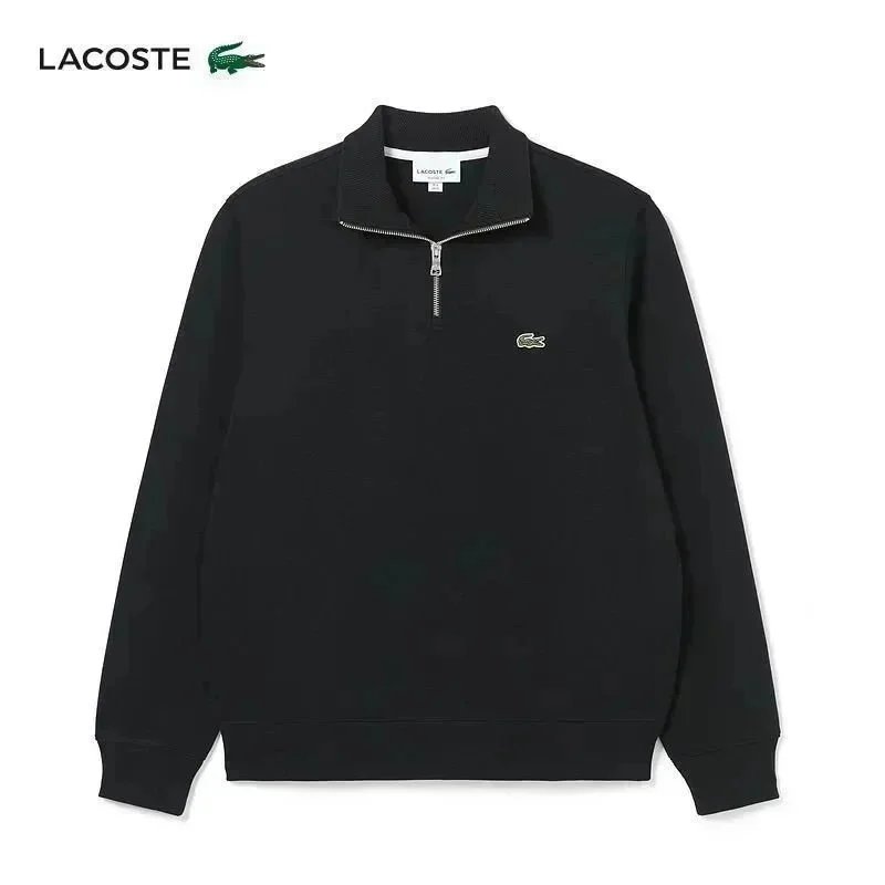Lacoste Black Half-Zip Sweatshirt