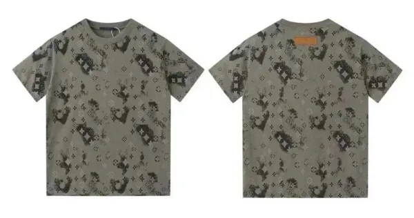 Louis Vuitton Monogram Camouflage Print T-Shirt Olive Green - 1