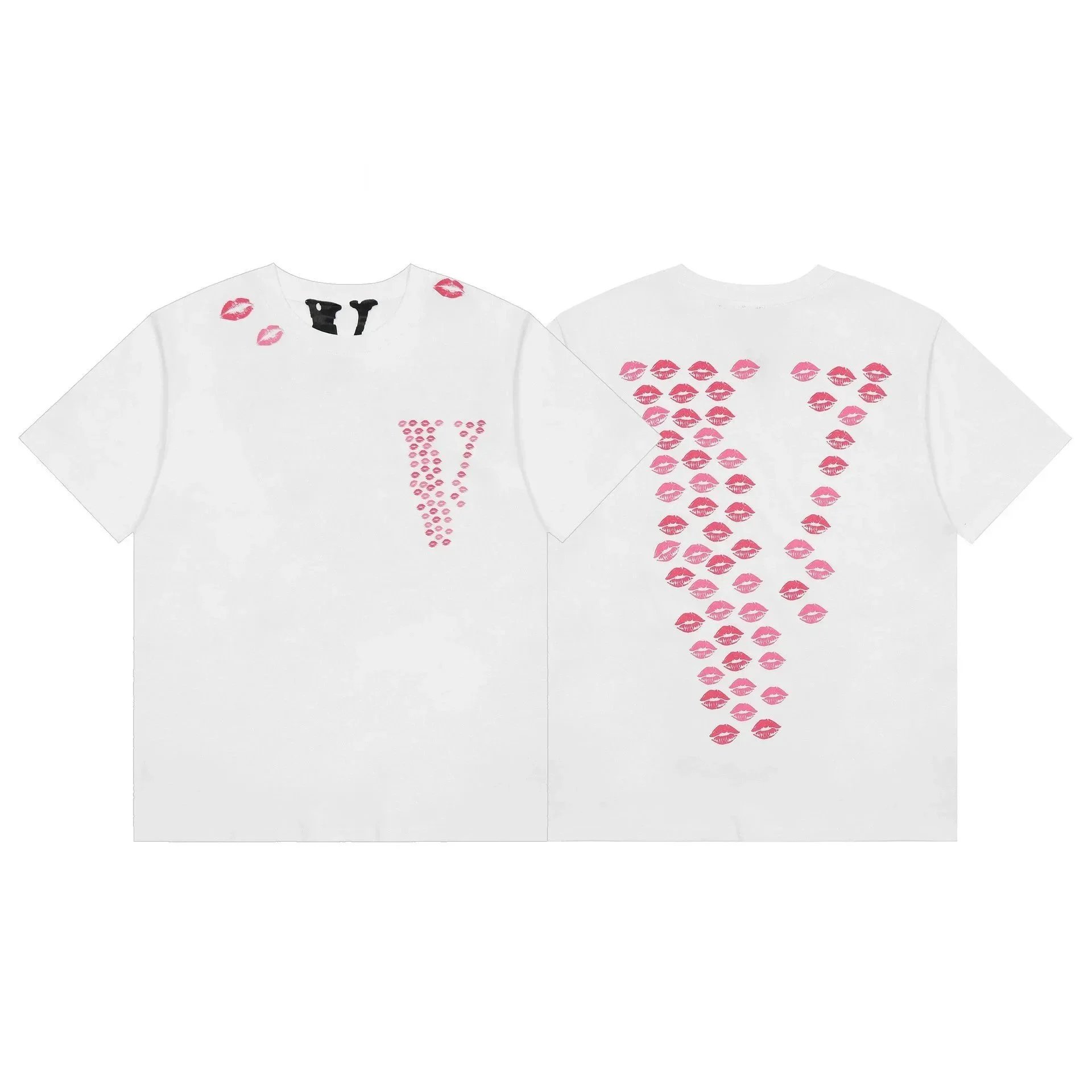 Vlone Black White Graphic Print Streetwear T-Shirt