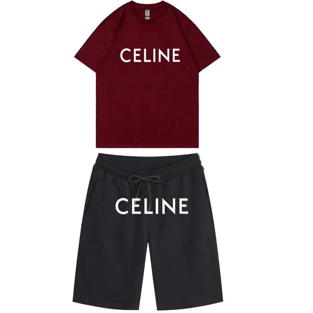 Celine Burgundy T-Sh