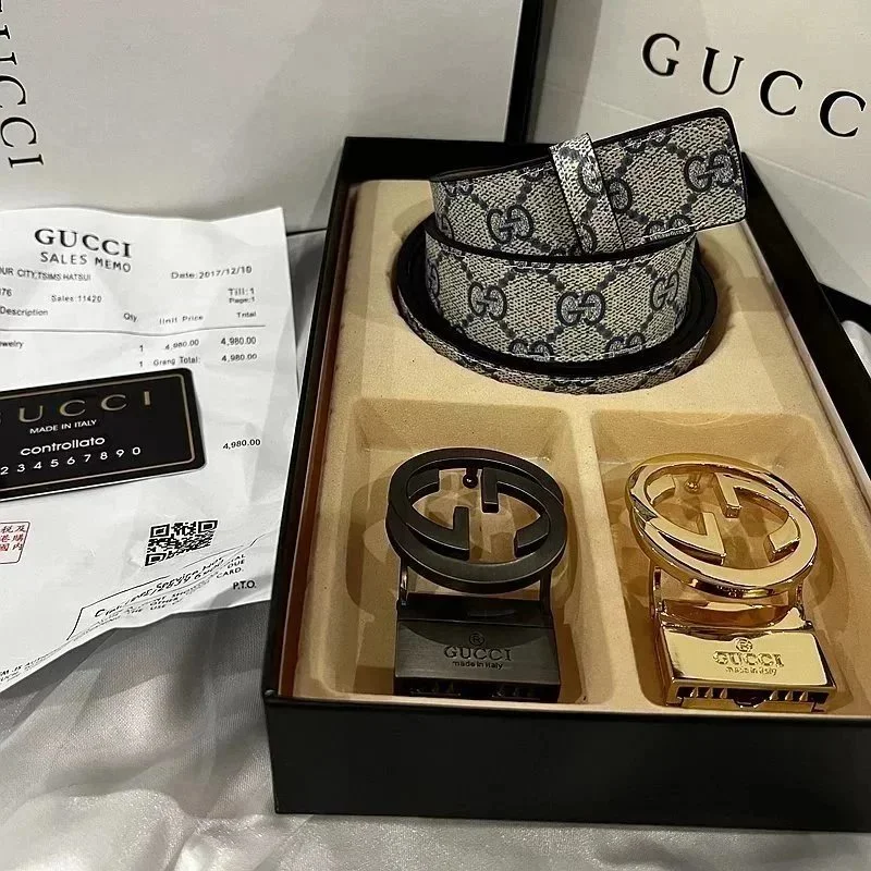 Gucci GG Black Belt